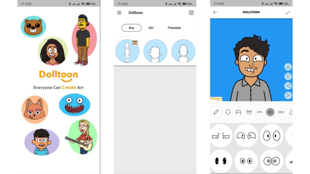 Dolltoon App - Créez vos propres avatars et personnages 3 Application Dolltoon