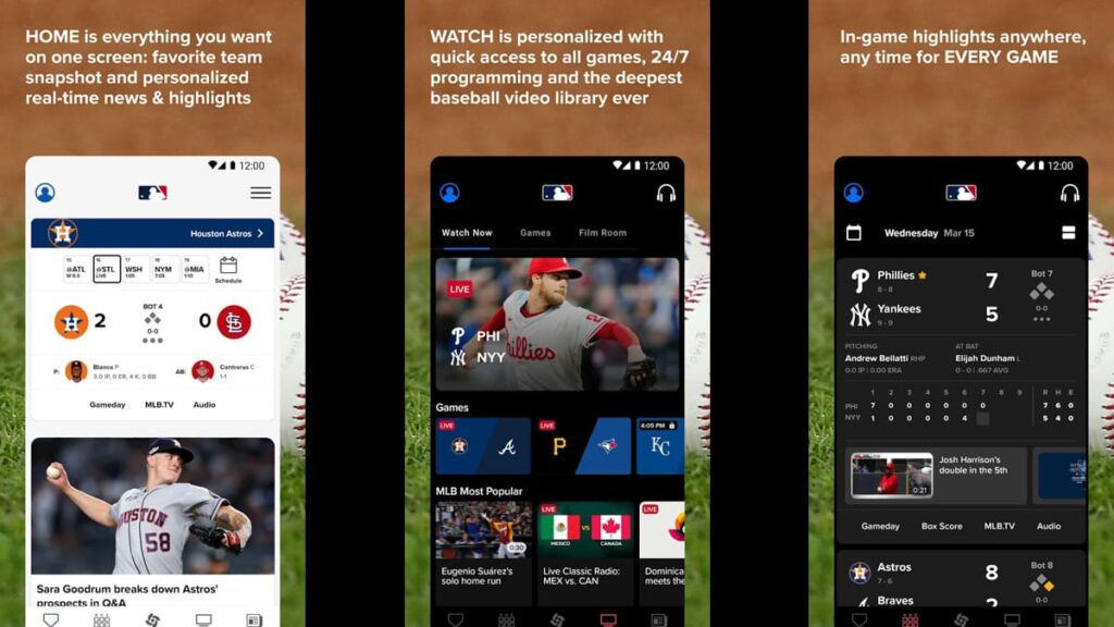 Learn How to Watch Live Baseball Games with the MLB App 2 App to watch baseball