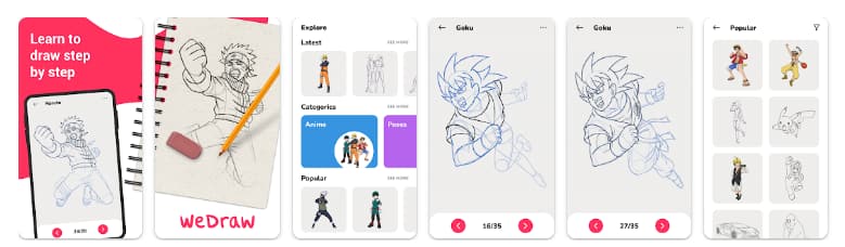 WeDraw - The Best App to Draw Anime 2 WeDraw