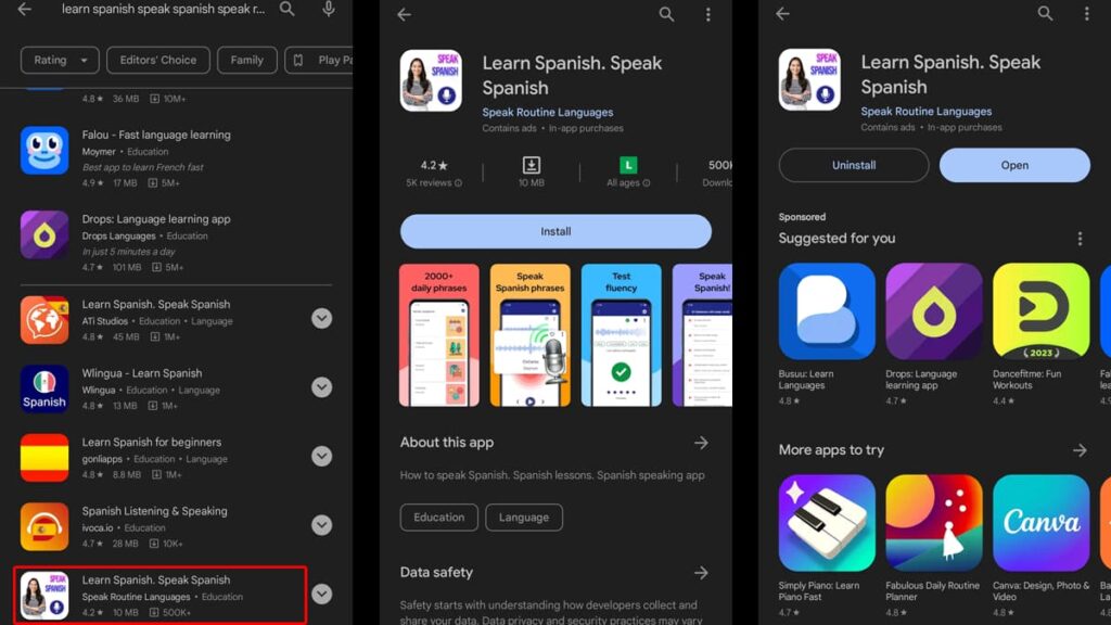 Corso di spagnolo gratuito con l'app Impara lo spagnolo Parla lo spagnolo 3 Corso di spagnolo gratuito