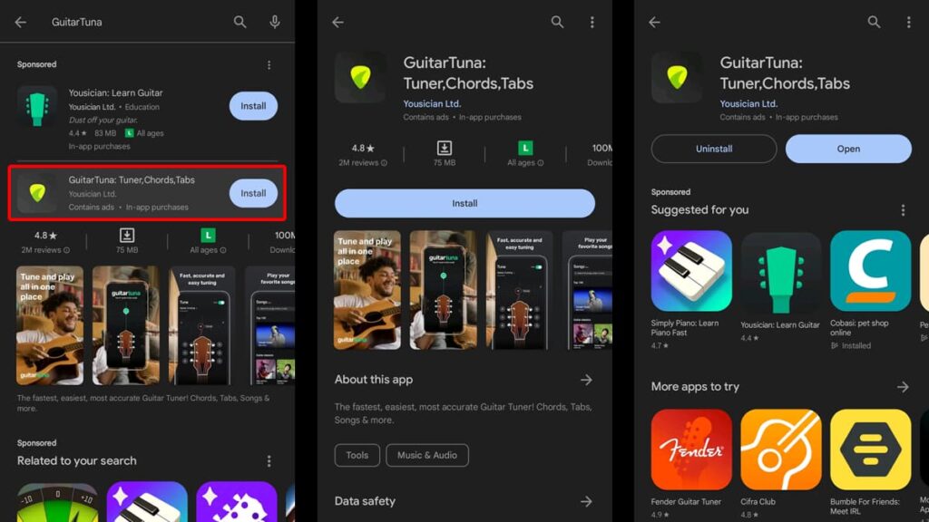 Guitartuna: the Ultimate App to Tune Your Guitar Strings to Perfection! 2 app to tune your guitar