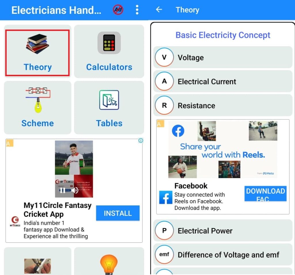 Provate questa app per avere un corso gratuito di elettricità sul vostro telefono 2 Corso gratuito sull'elettricità