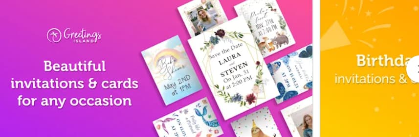 Application pour créer des invitations numériques : Invitation Maker Card Design 2 Application pour créer des invitations numériques