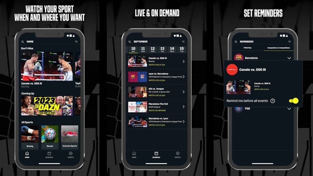 app per guardare lo sport in diretta