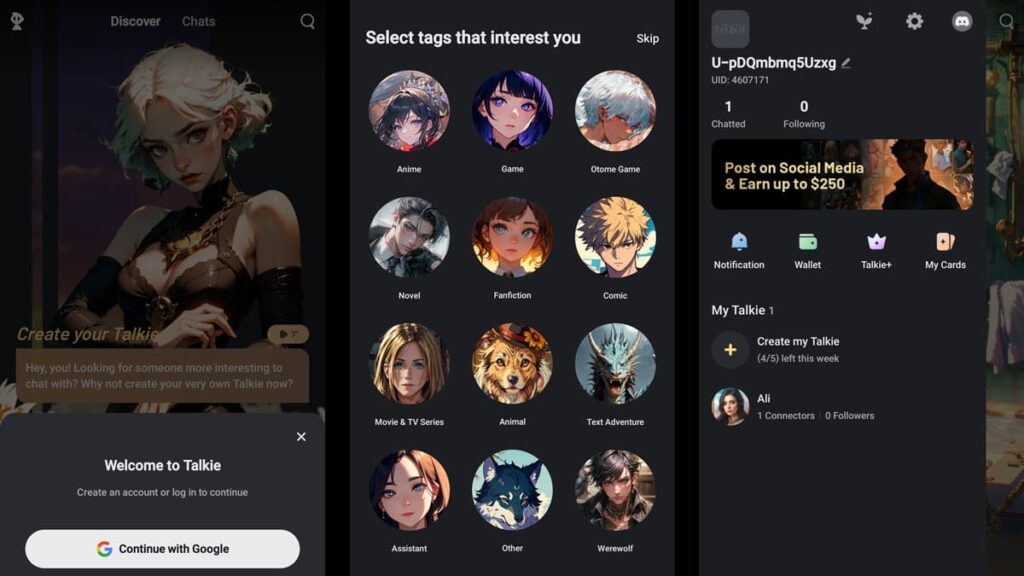Talkie: App AI Soulful - Una nuova era di narrazione digitale 5 App Talkie
