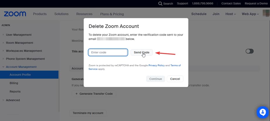 Comment supprimer un compte Zoom 6 Compte Zoom