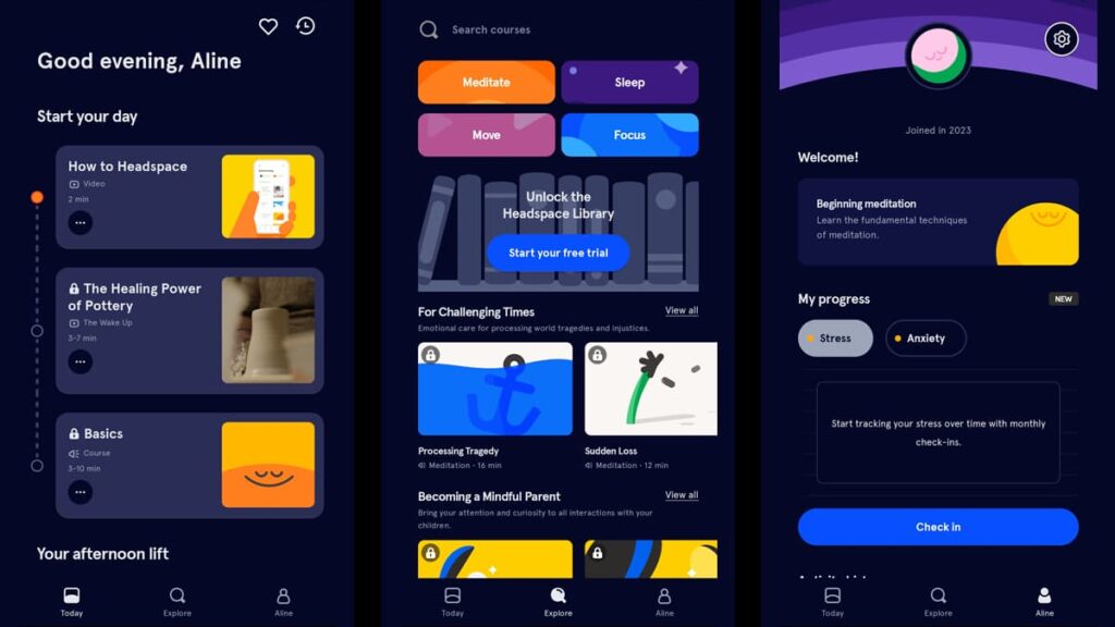Raggiungete subito la serenità con l'app Headspace per il sonno e la meditazione 5 Spazio di testa