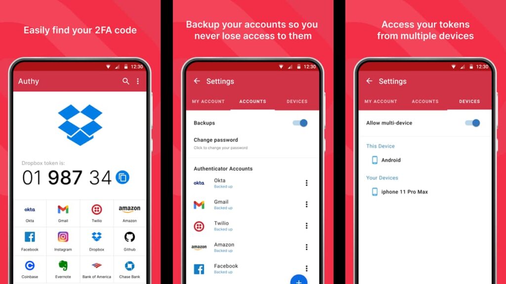 Les meilleures applications d'authentification pour sécuriser vos données 1 Meilleures applications d'authentification