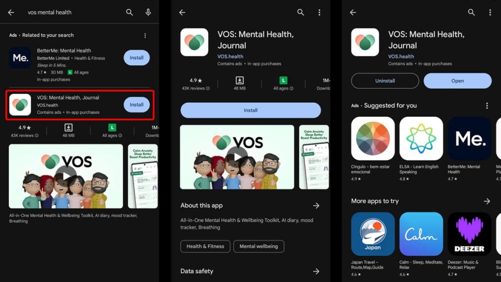 VOS: Mental Health Journal - A New Path to Wellness! 3 VOS: Mental Health