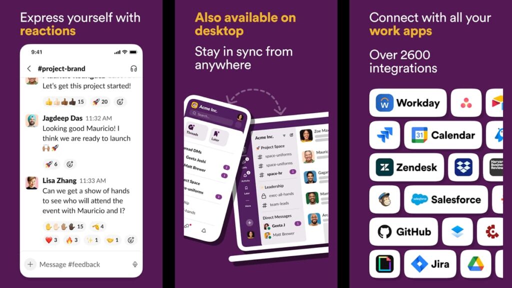 Slack vs Microsoft Teams : Quelle est la meilleure solution ? 7 Slack vs Microsoft Teams, outils de collaboration, applications de communication au travail