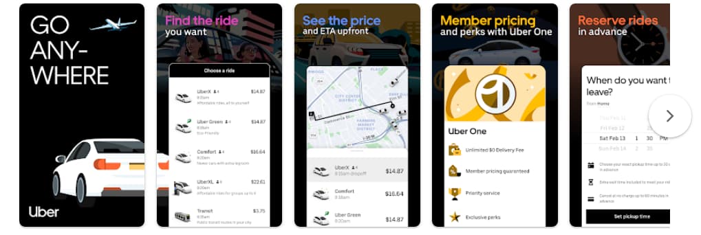 Guide d'utilisation de l'application Uber 2 Application Uber