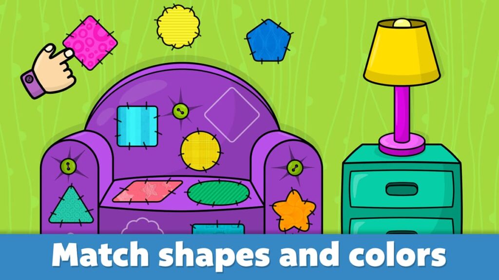 Educational Shapes and Colors Games for Kids 3 shapes and colors games