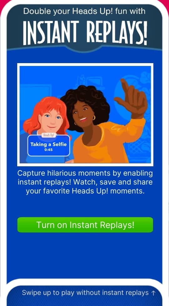 Light Up a Party With Heads Up! 3 Heads Up!