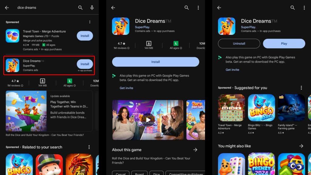 Dice Dreams: Roll Your Way to Victory 4 Sogni di dadi