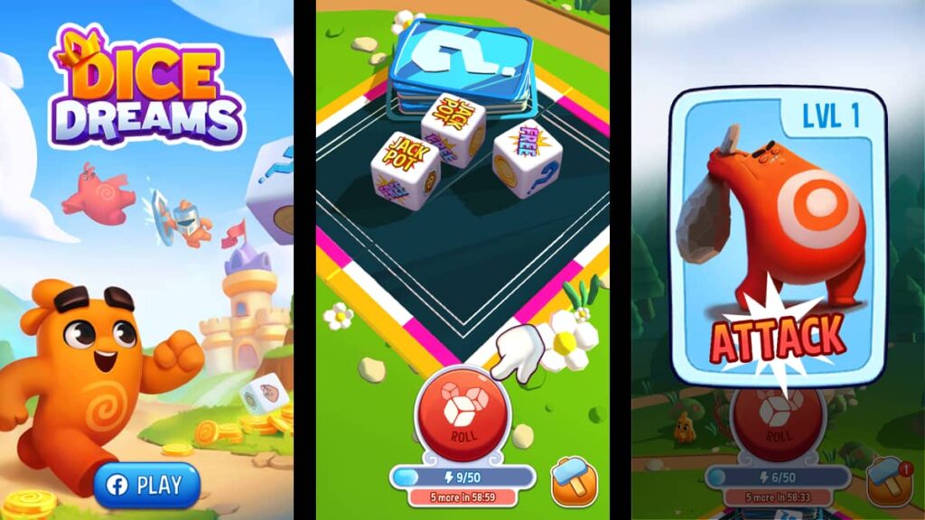 Sogni di dadi: Rotola verso la vittoria 6 Sogni di dadi