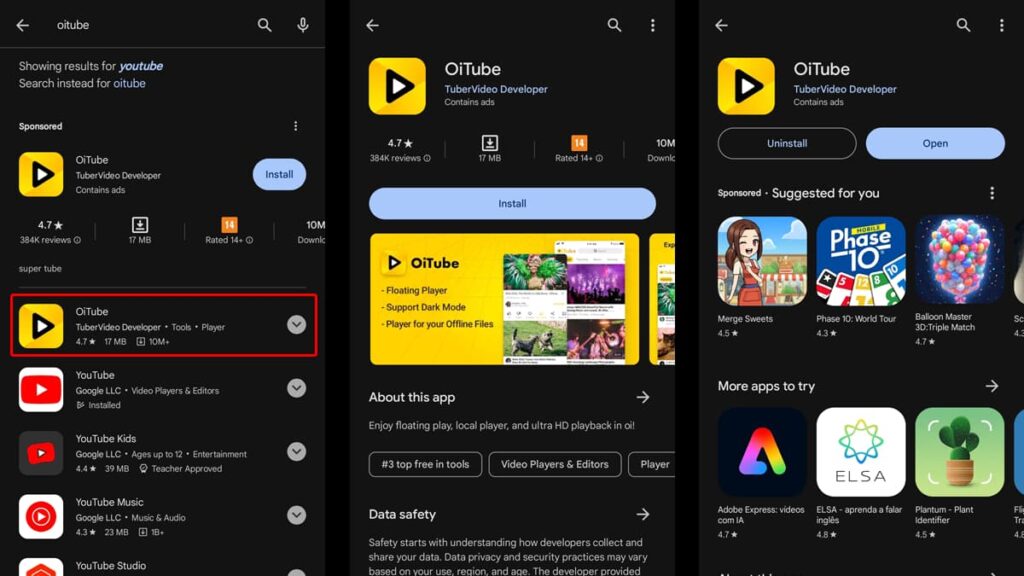 OiTube: The Ultimate Floating Video Player 4 OiTube