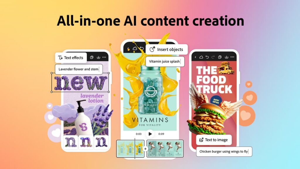 Adobe Express : Créez des designs époustouflants avec AI 1 Adobe Express