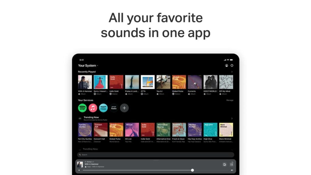 Überlegener Sound mit der Sonos App 3 Sonos