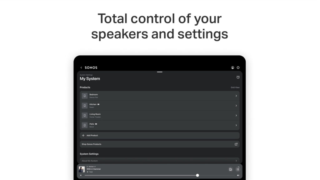 Überlegener Sound mit der Sonos App 6 Sonos