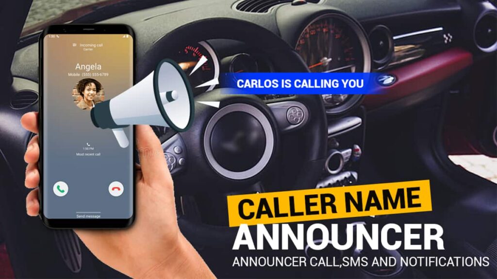 Hören Sie, wer anruft, mit der App "Ansage des eingehenden Anrufers" 1 Incoming Caller Name Announcer app