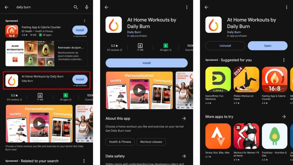 Daily Burn App: Your Ultimate At-Home Workout Companion 4 Application Daily Burn