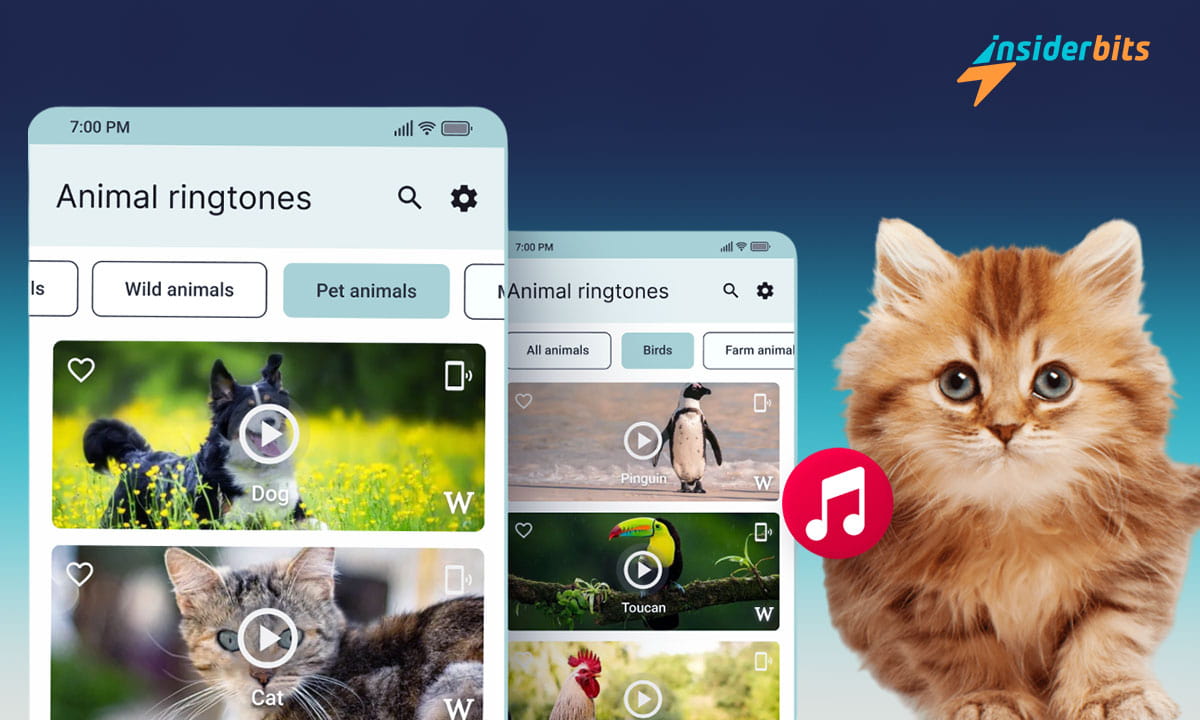 Free Animal Ringtone App With HQ Sounds! 8 Animal ringtone app
