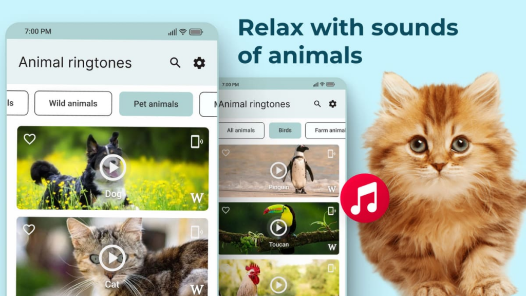 Free Animal Ringtone App With HQ Sounds! 4 Animal ringtone app